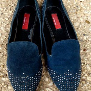 SAKS FIFTH AVENUE WOMEN'S SHOES SIZE 5.5 BLUE SUED